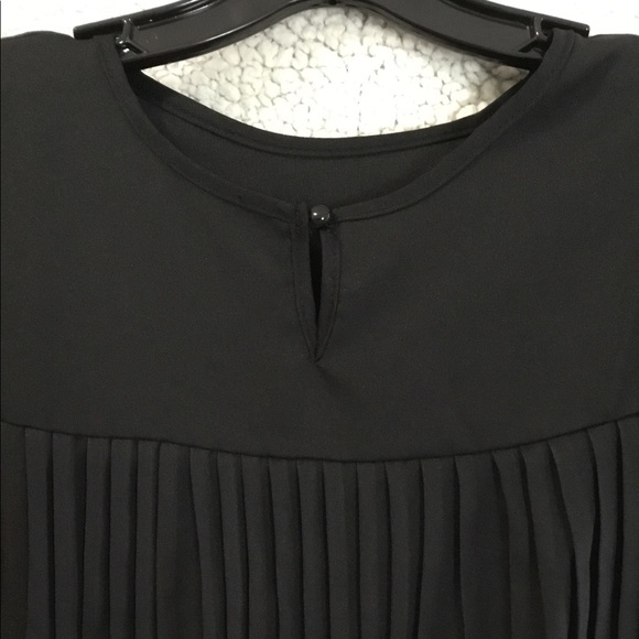 Women's Blouse Hi-Lo Hem Pleated Top NEW - Picture 12 of 17